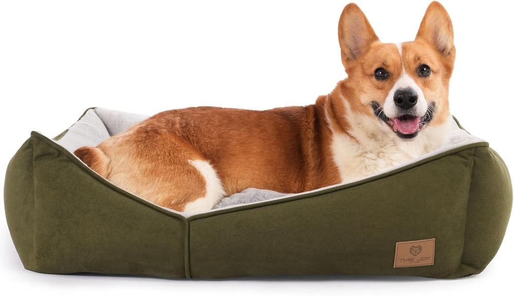 Joy of Living Duże Legowisko dla Psa Wygodne Ciepłe 65 x 50 cm Zielone