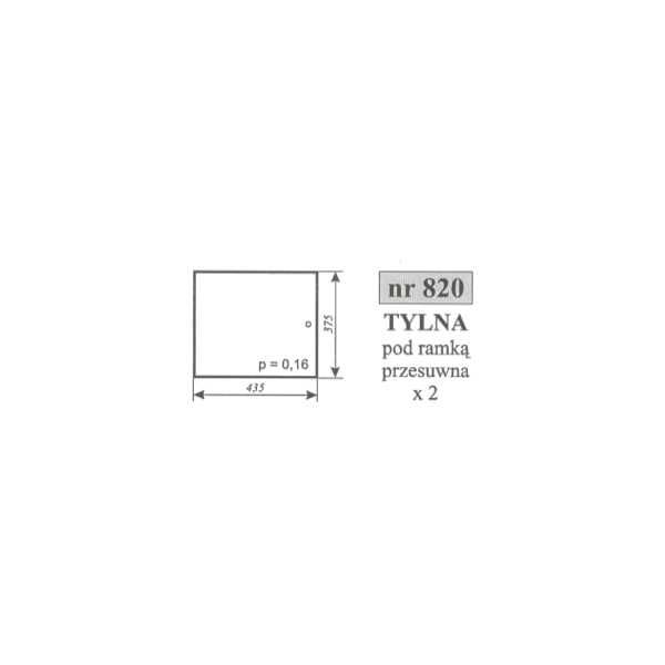 szyba tylna dolna Fendt 600, 610, 611, 612, 614, 615 LS i LSA ACX989i