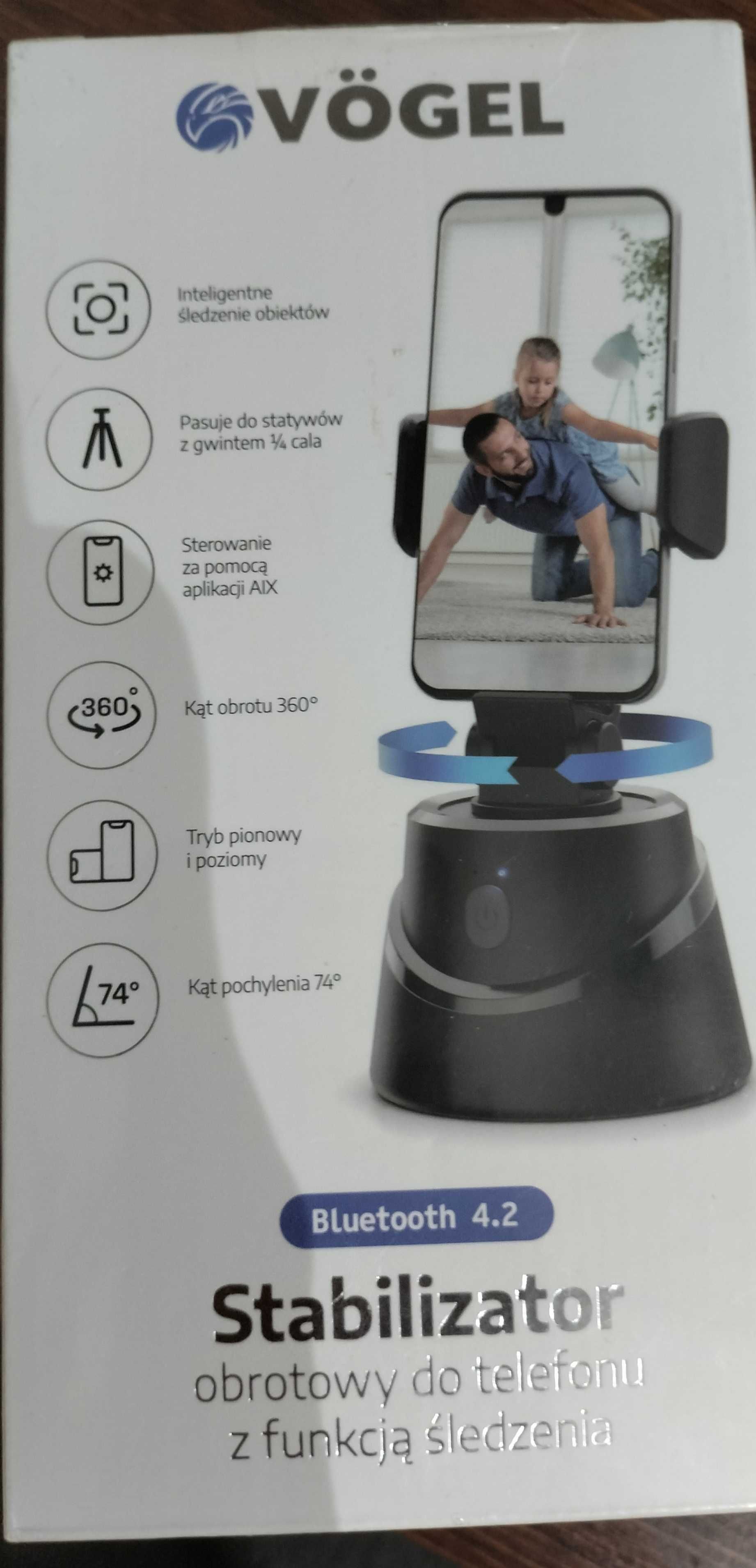 Stabilizator obrotowy do telefonu z funkcją śledzenia