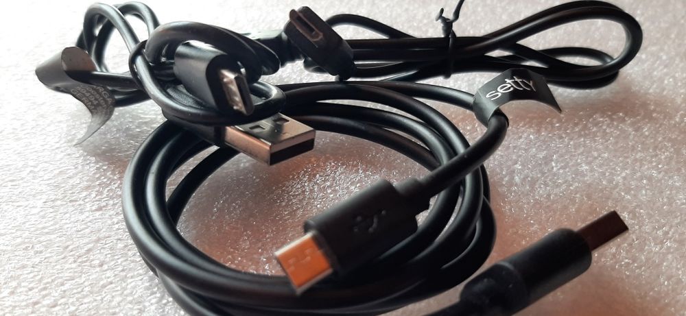 Kable USB - USB micro B. 3 sztuki.