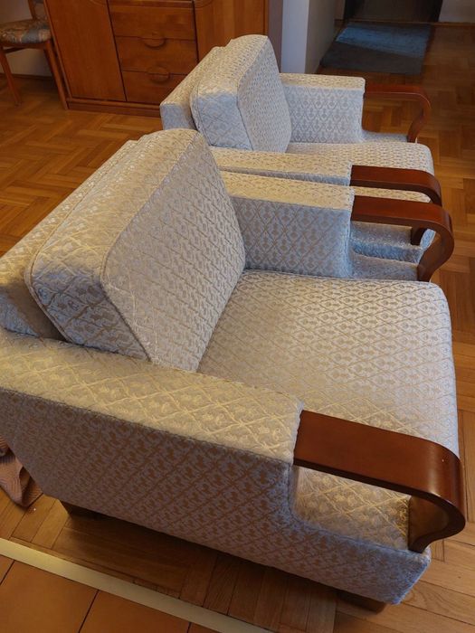 Komplet wypoczynkowy - sofa + 2 fotele