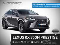 Lexus RX 350h Prestige 2,5 Hybrid 250 KM | 2025R | Dostępne od ręki!