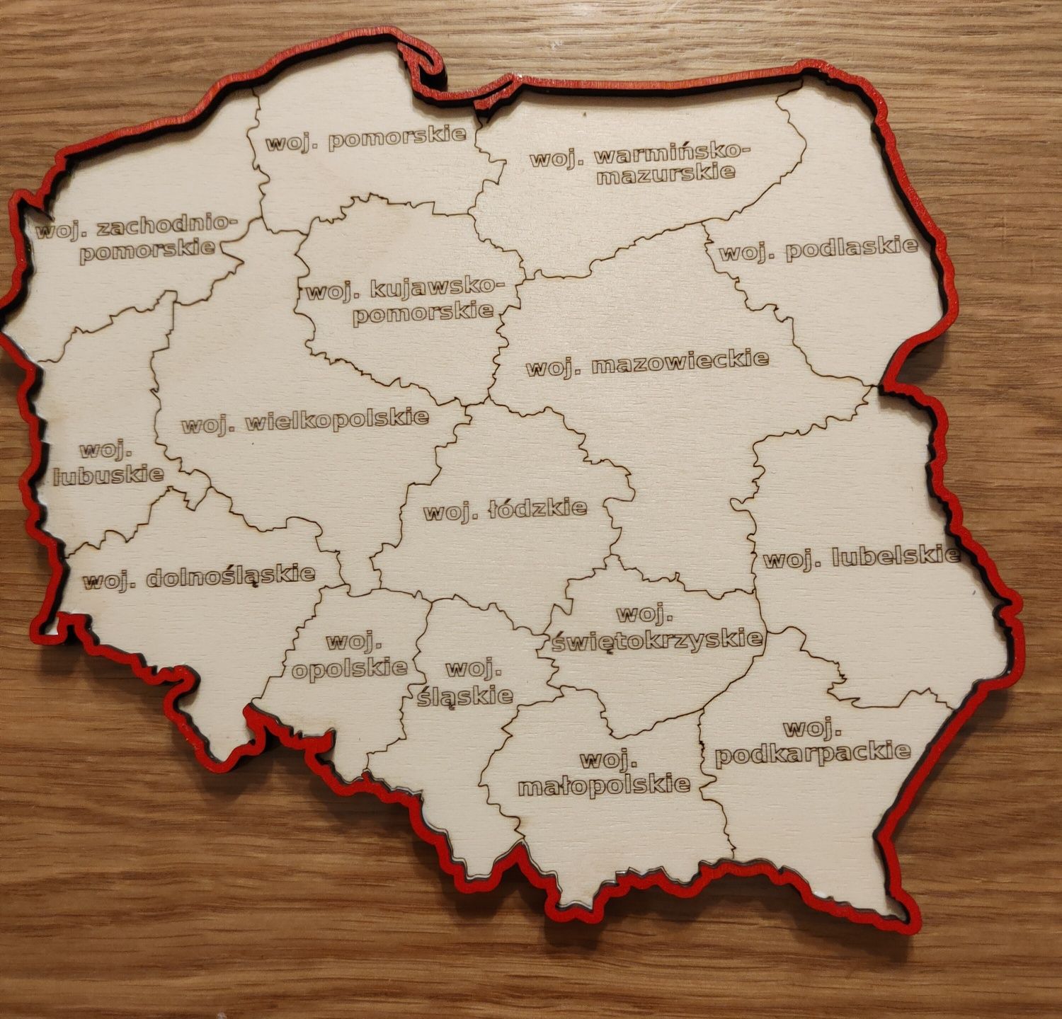 Mapa Polski puzzle