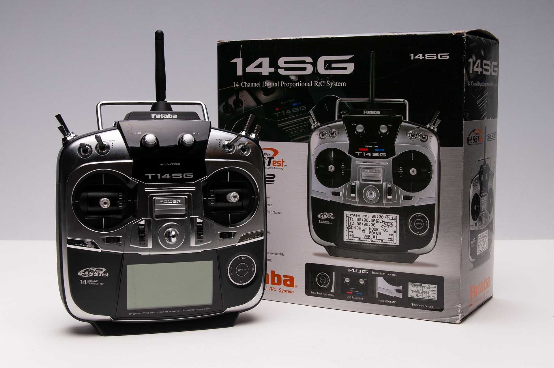 Futaba T14SG + odbiornik R7008SB + interfejs USB + adapter Futaba