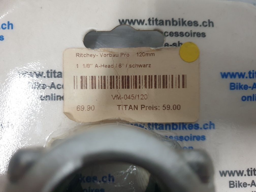 NOS Nowy mostek wspornik Ritchey PRO, 120mm ahead, 1,1/8"