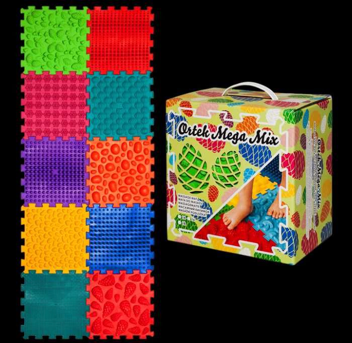 Ортопедичні масажні килимки "Пазли Мікс" Килим масажний для дітей