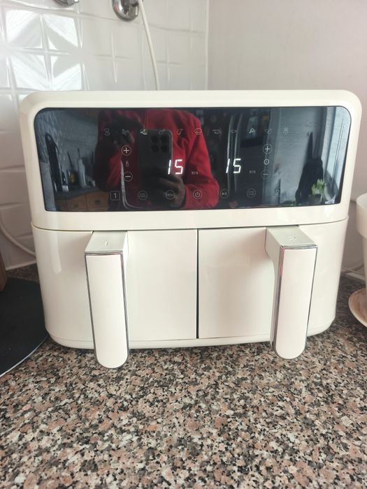 Airfryer 2 compartimentos Retro