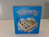 I091 Drewniana Tablica Sensoryczna LED Busy Board Edukacyjna