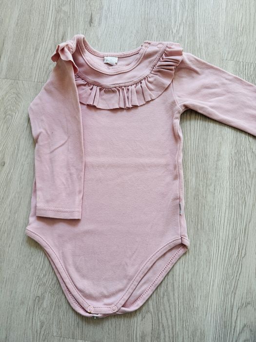 Zestaw body z falbanka w kwiaty
