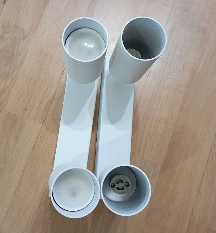 Zestaw 6 lamp. białe, podwójne reflektory, GU10