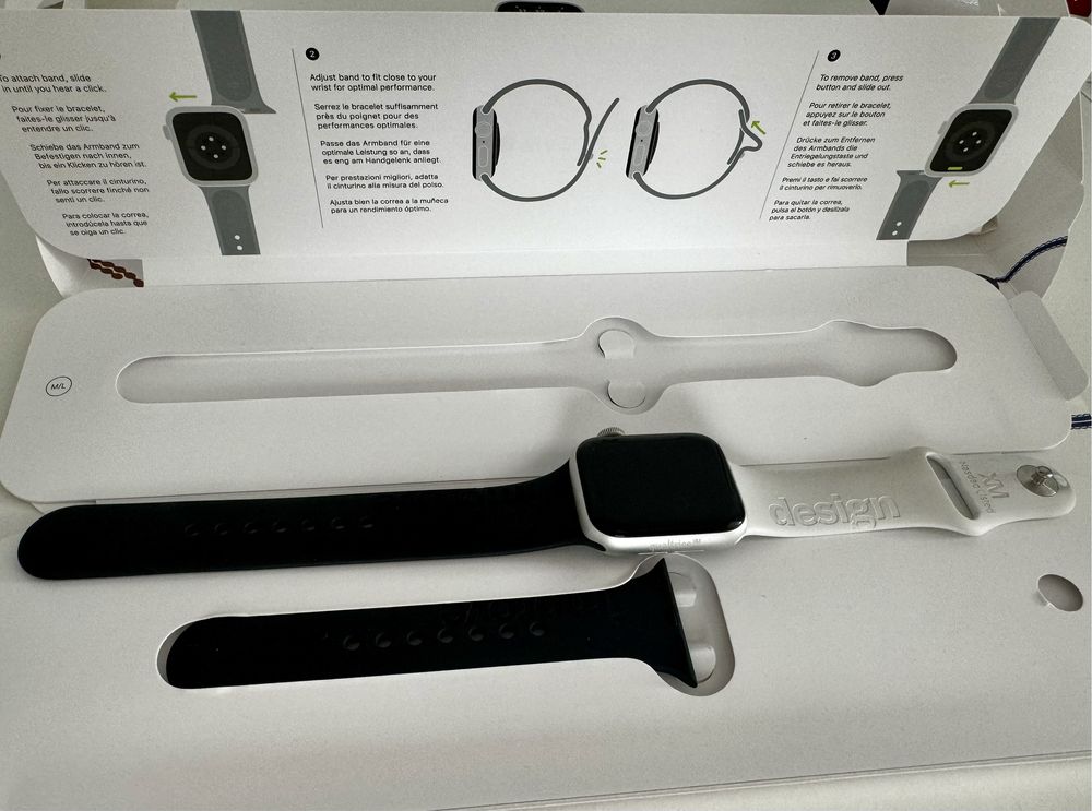 Apple watch iWatch SE 2022 - super stan 100% sprawny zestaw A2351 GPS