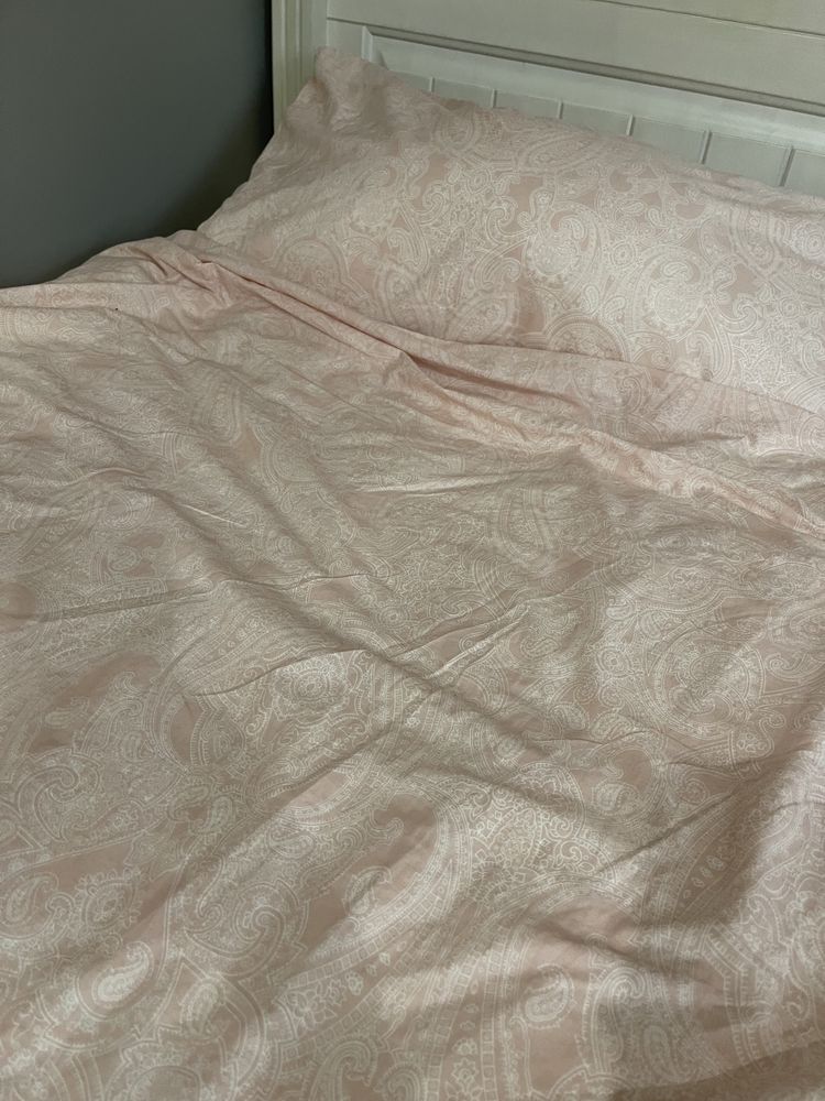 Różowa pościel ikea 150x200 cm nowa poduszka powiększona