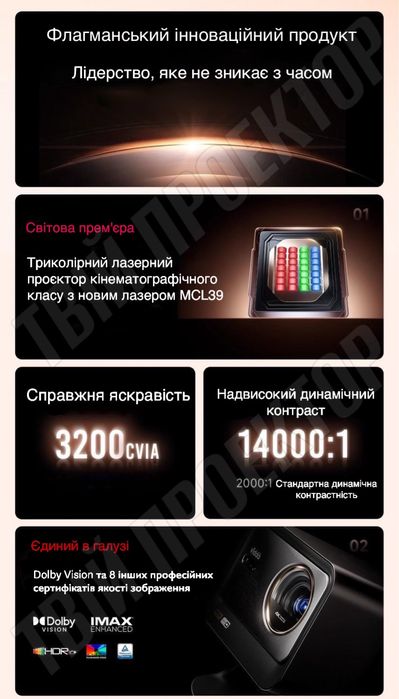 4К проектор Vidda C3 Ultra в НАЯВНОСТІ