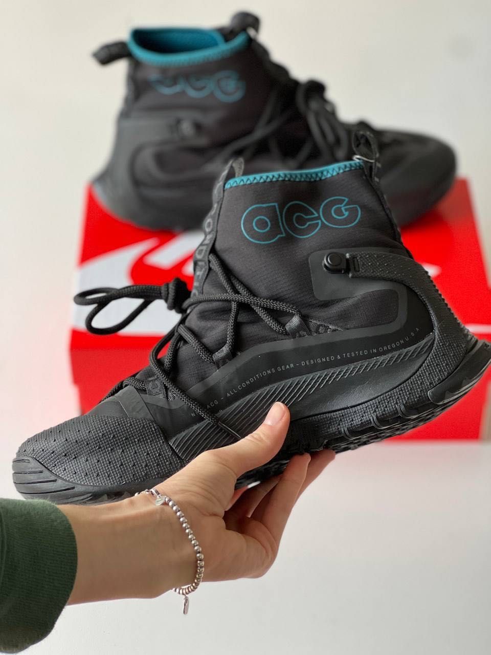 Nowy buty Nike ACG Terra Antarktik Black\Blue Gore Tex