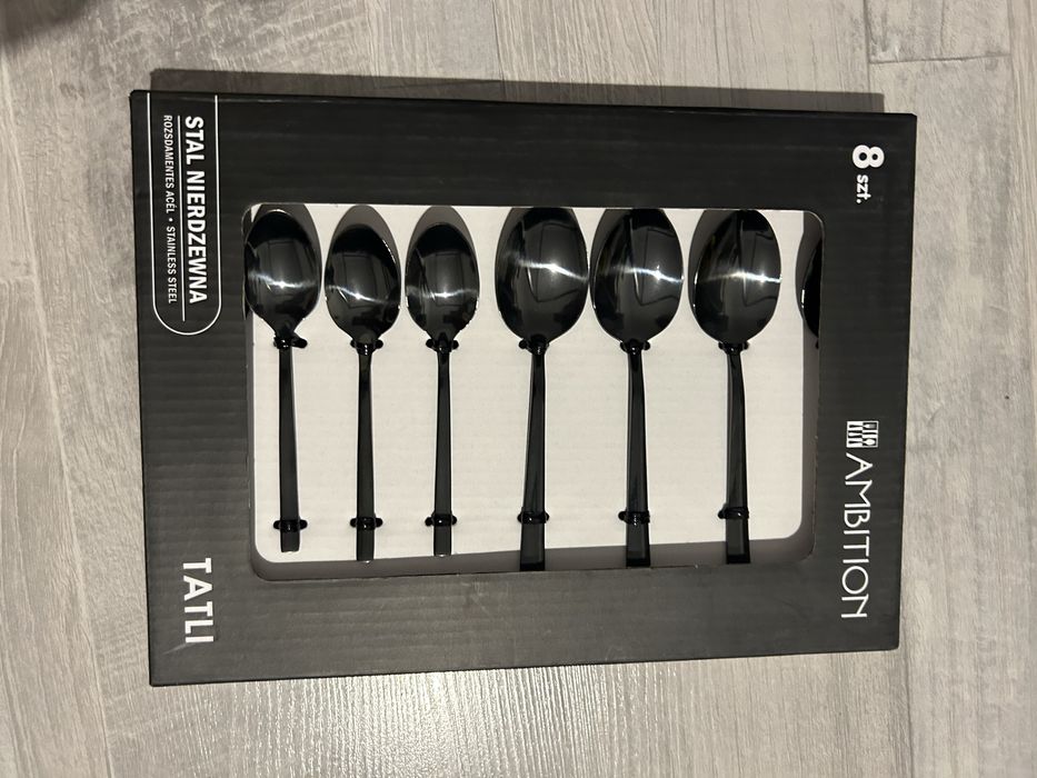 Zestaw lyzeczek lyzeczki ambition czarne