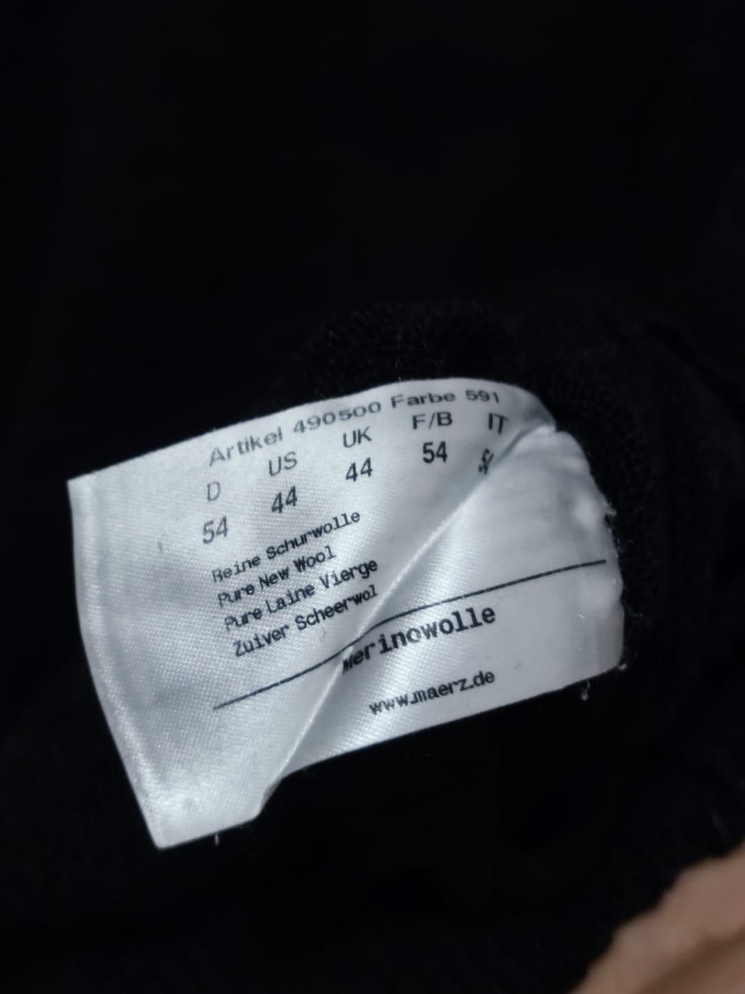 Sweter sweterek XL Marz  maerz Germany premium cotton Merynos Merino c
