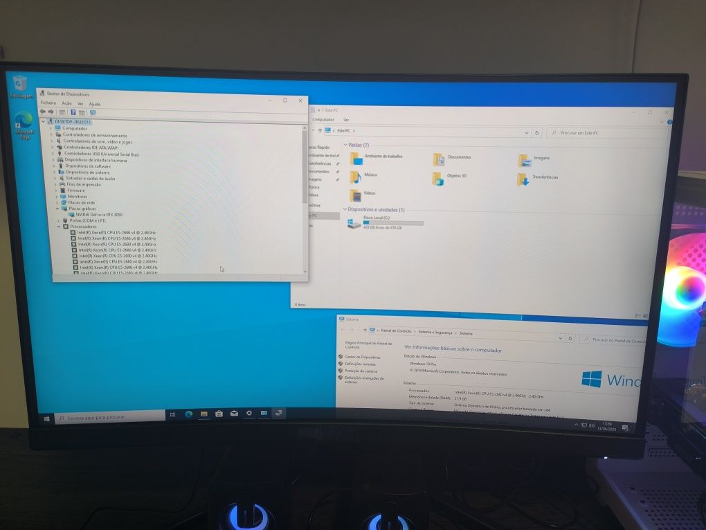 PC Gaming 3050RTX 32 RAM +  Ecrã + Periféricos