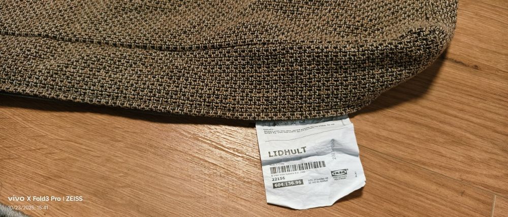 Używane pokrowce na Lidhult sofa rozkładana  beżowo- brązowe