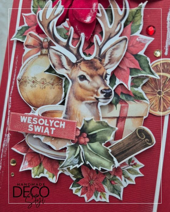Kartka składana premium DL Boże Narodzenie z miejscem na pieniądze