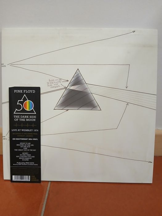 LP 180g NOVO Pink Floyd-The Dark Side of the Moon Live at Wembley 1974