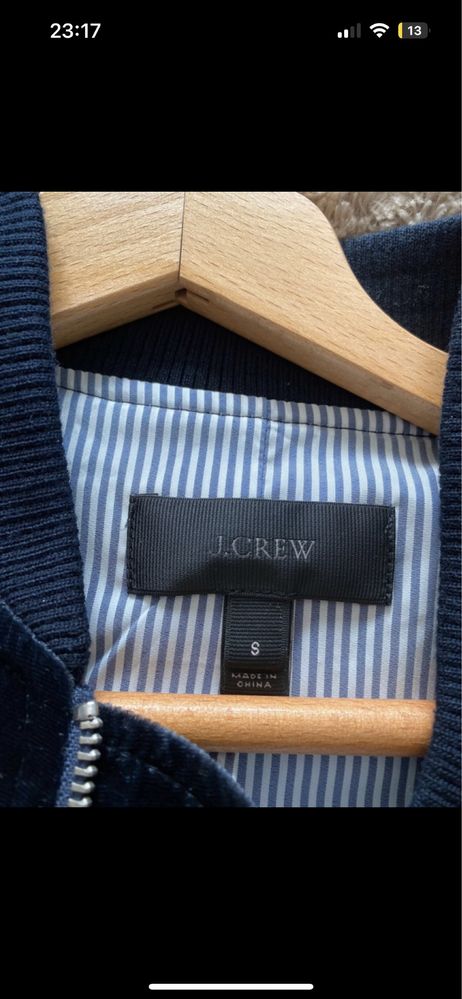 Welurowa Bomberka J.Crew