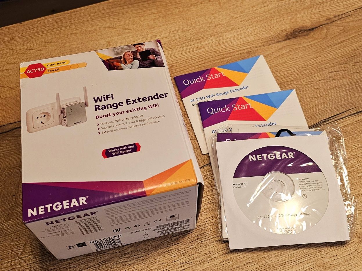Wzmacniacz sygnału WiFi AC750 EX3700