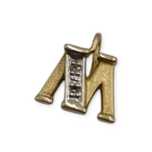 Złota zawieszka/wisiorek LITERA "M" pr.585 14K - Plus Lombard Nowa Sól
