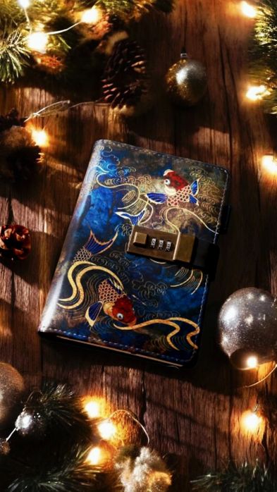 Stylowy Orientalny Notatnik Zamykany na Szyfrowy Zamek