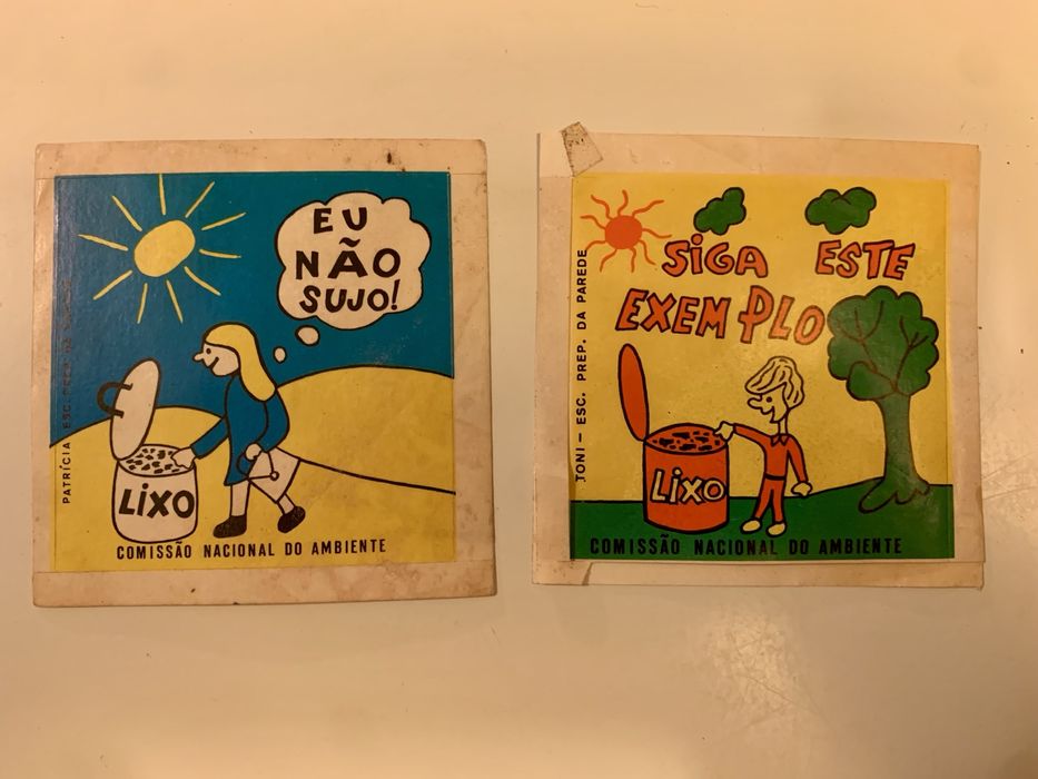 Autocolantes vintage antigos anos 70