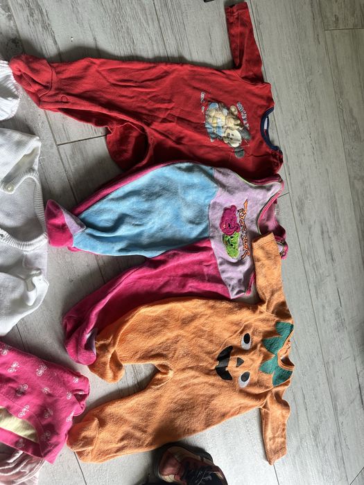 Zestaw 22szt ubranek dziecięcych dziewczynka 62 68 3 6 miesięcy 62 68