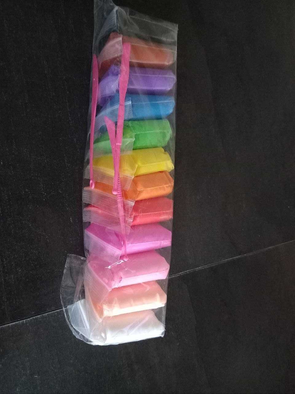 Masa plastyczna magiczna piankolina 12 kolorów w zestawie