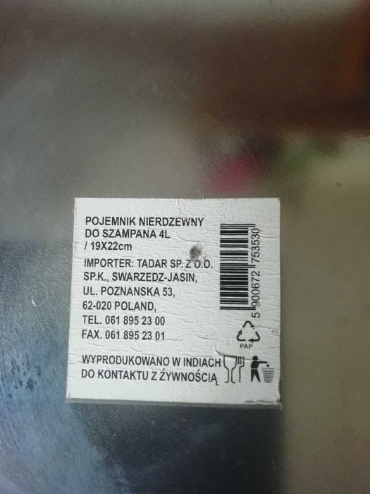 wiaderko do chłodzenia szampana