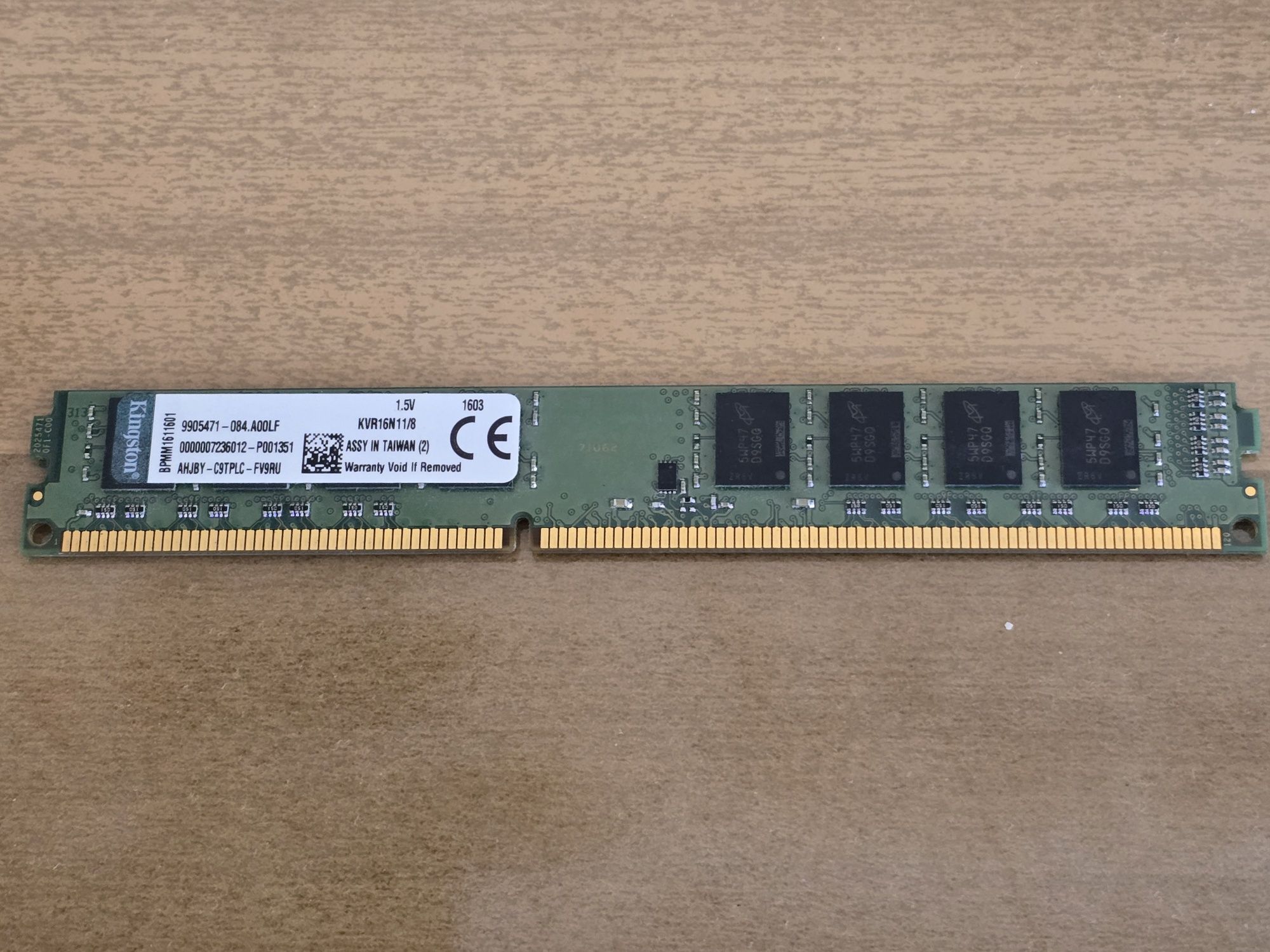 Kingston 8 GB DDR3 1600 MHz (KVR16N11/8)