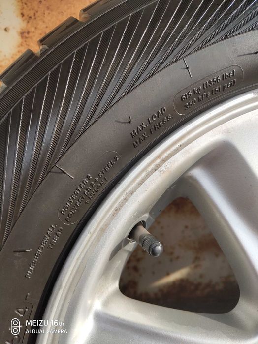 Шини зимові на литих дисках R15 з  СУБАРУ ІМПРЕЗА