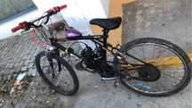 Bicicleta com motor excelente estado