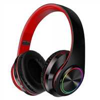 B39 Bluetooth Wireless Headphones - Preto/Vermelho