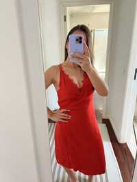 Vestido vermelho coral seventy seven S