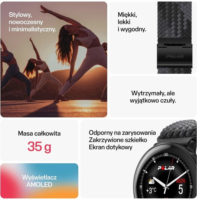 Smartwatch Polar Ignite 3 Braided Yarn