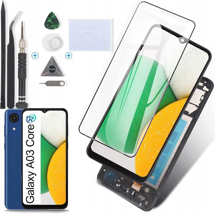 Wyświetlacz ekran LCD do SAMSUNG GALAXY A03 CORE RAMKA SM-A032F