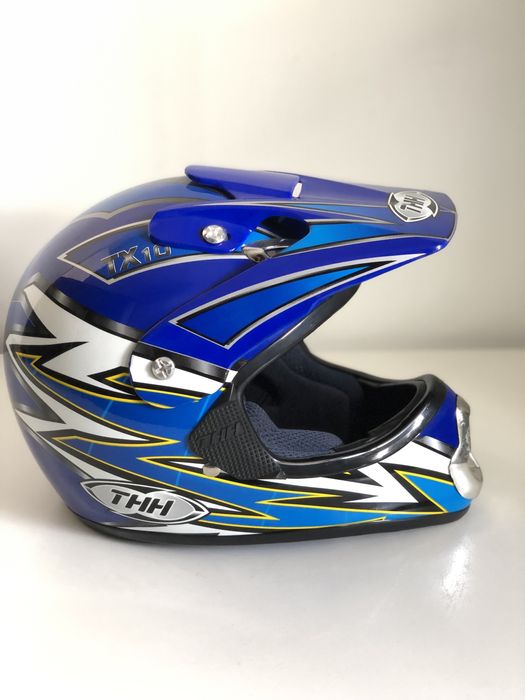 Capacete THH TX10 Azul • Motocross • Excelente Estado • Tamanho L