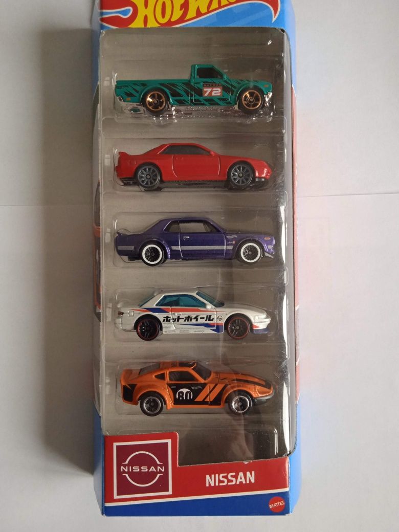 5-pack Hot Wheels Nissan, Matchbox European Highways