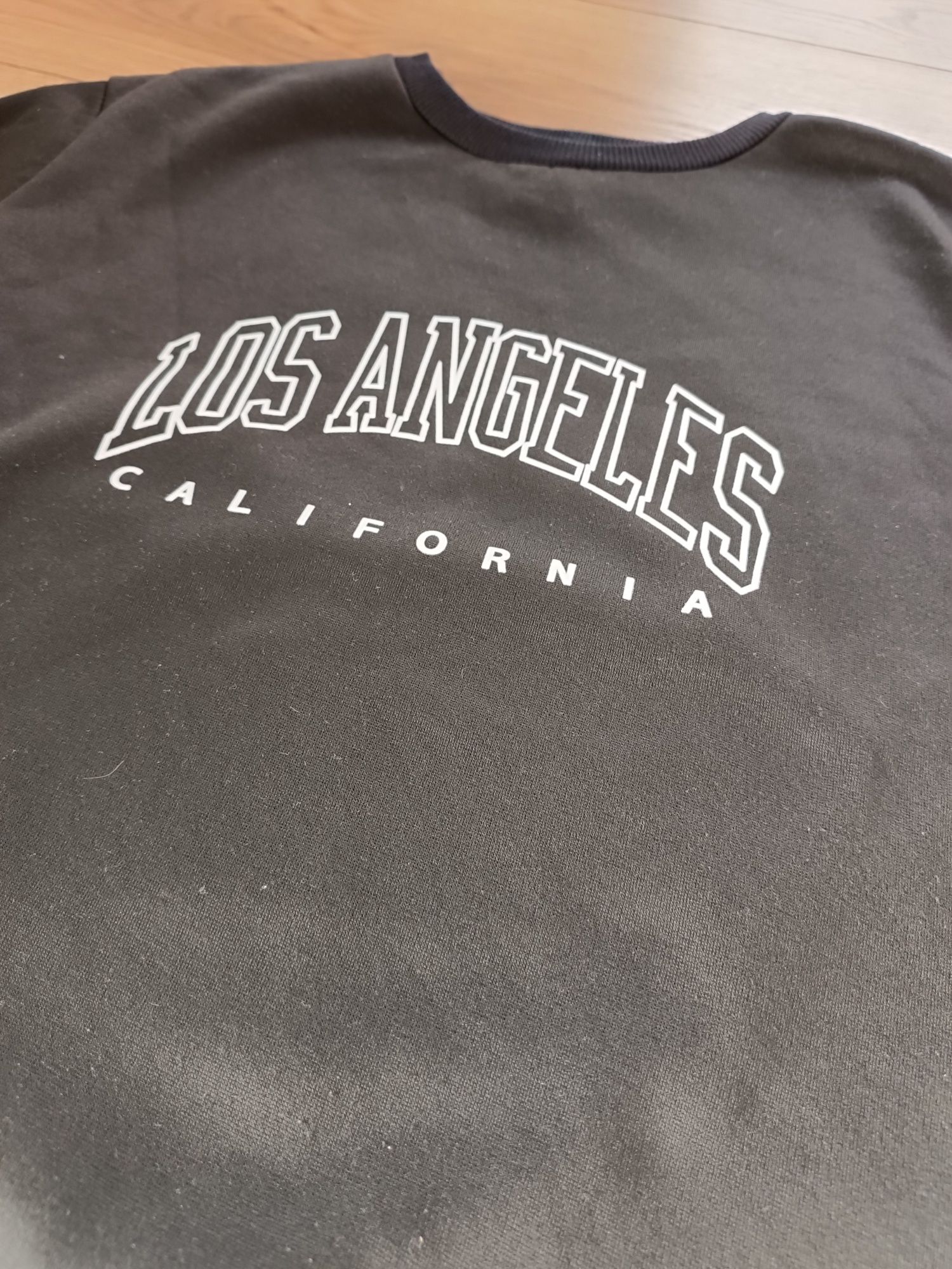 Czarna bluza r. S Los Angeles California, czarna bluza wkładana