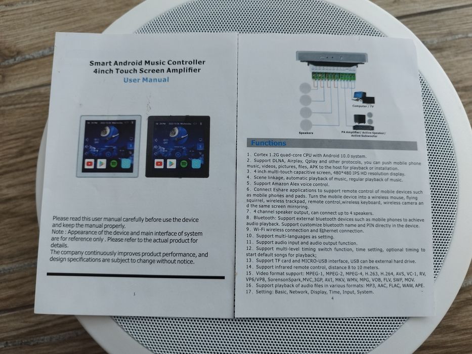 Radio podtynkowe, wzmacniacz