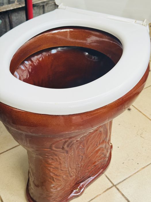 Дачный унитаз с крышкой