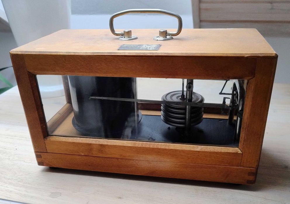 Barograf - rejestrator ciśnienia atmosferycznego - antyk