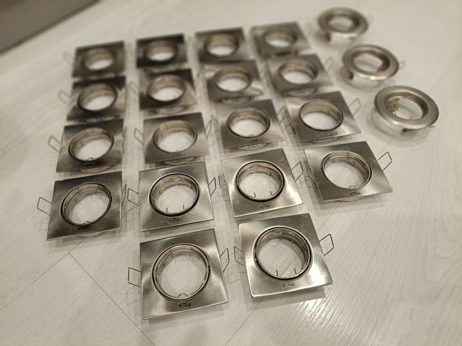 Zestaw 21 szt oprawki halogenowe oprawka halogenowa podtynkowa