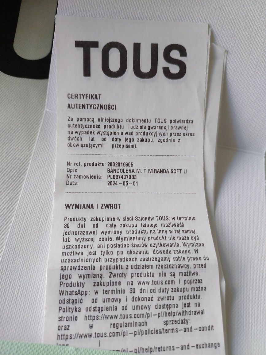 Torebka Tous Miranda soft limonkowa