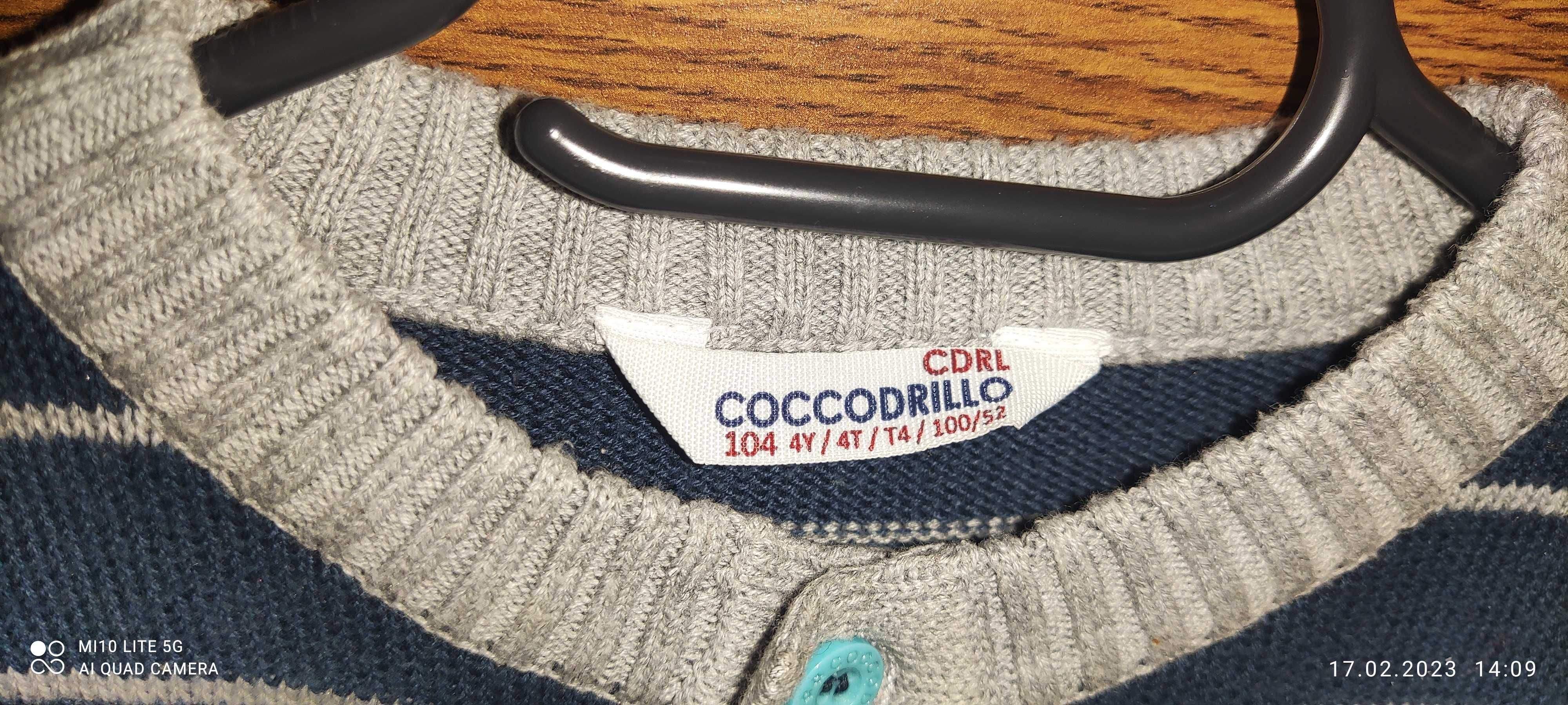 Sweter w paski coccodrillo 104 - 110