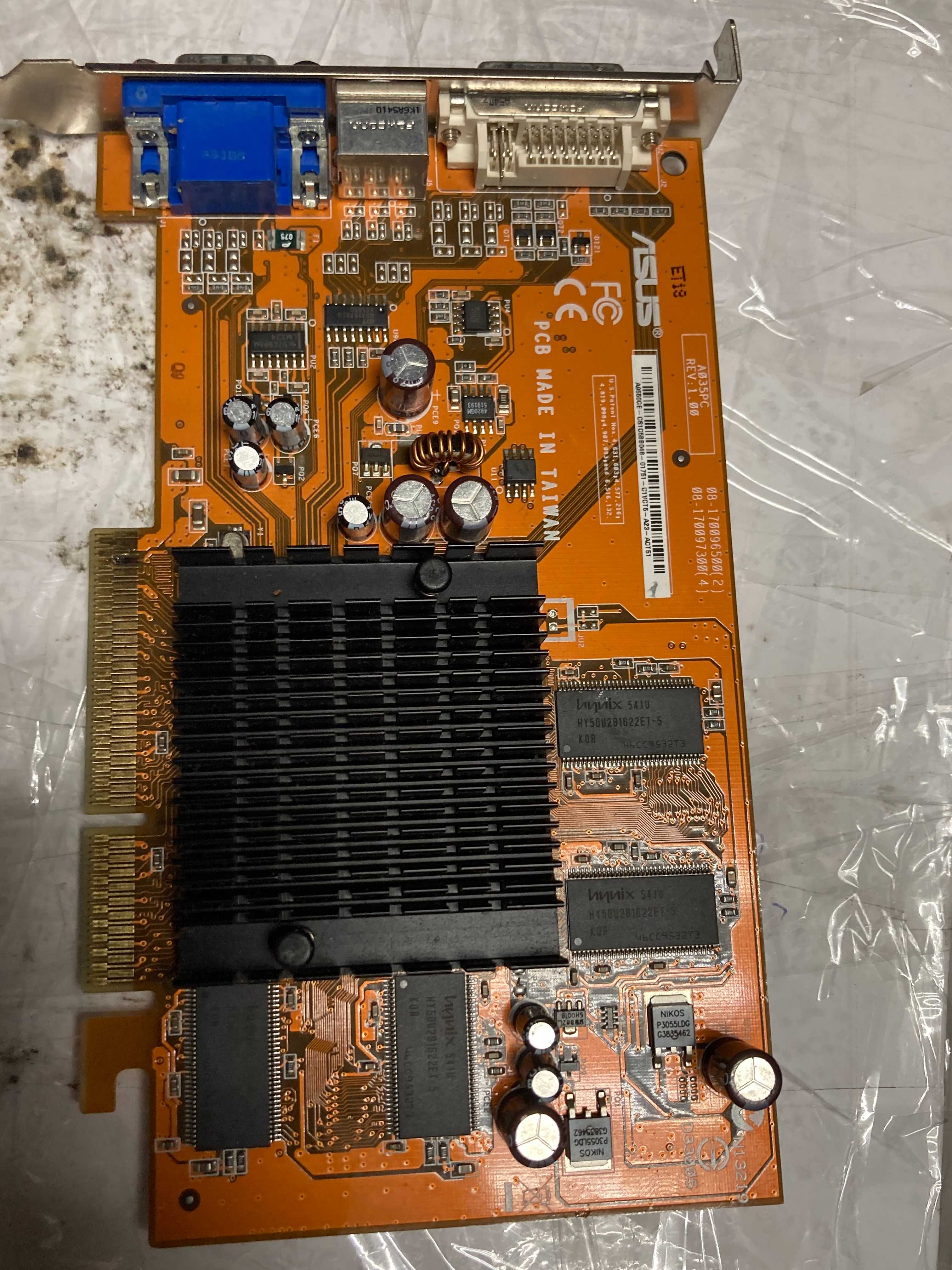 AGP вдіеокартку NVidiA Radeon