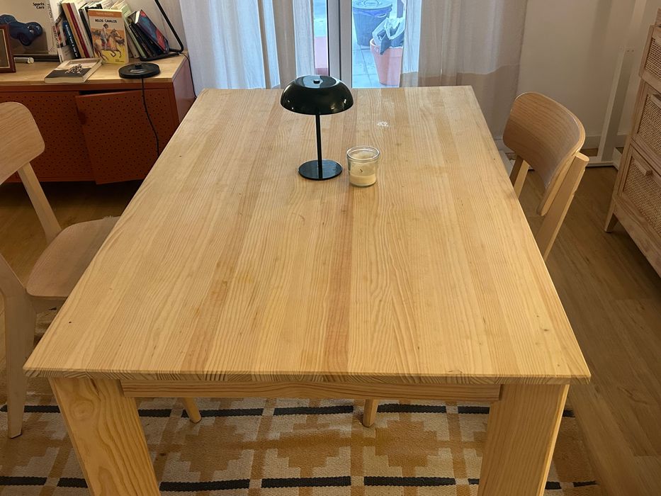 Mesa de Jantar de Pinho - 80x120cm